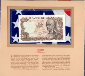 Most Treasured Banknotes Spain 100 Pesetas 1970 P 152 UNC Prefix 7R - Picture 1 of 2