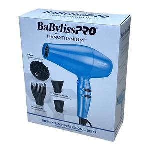 Babyliss Pro Nano Titanium Pro Hair Dryer Minimize Frizz Includes 4 Attachments - Picture 1 of 3