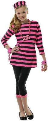 Miss Dee Meaner Prisionero Traje Rosa Tú mismo Vestido Elegante Halloween Niño Disfraz Foto 1 de 2