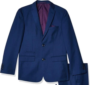 ISAAC MIZRAHI Navy Blue Wool Blend Blazer Coat Suit Jacket ONLY = 5 BOYS NEW - Picture 1 of 4