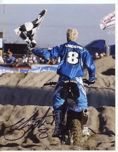 GRANT LANGSTON #8 SIGNED 8x10 PHOTO , RICKY CARMICHAEL, JEREMY MCGRATH, - Picture 1 of 1