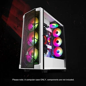 Segotep Phoenix T1 E-ATX Full-Tower PC Gaming Desktop Case Tempered Glass Panel - Picture 1 of 13