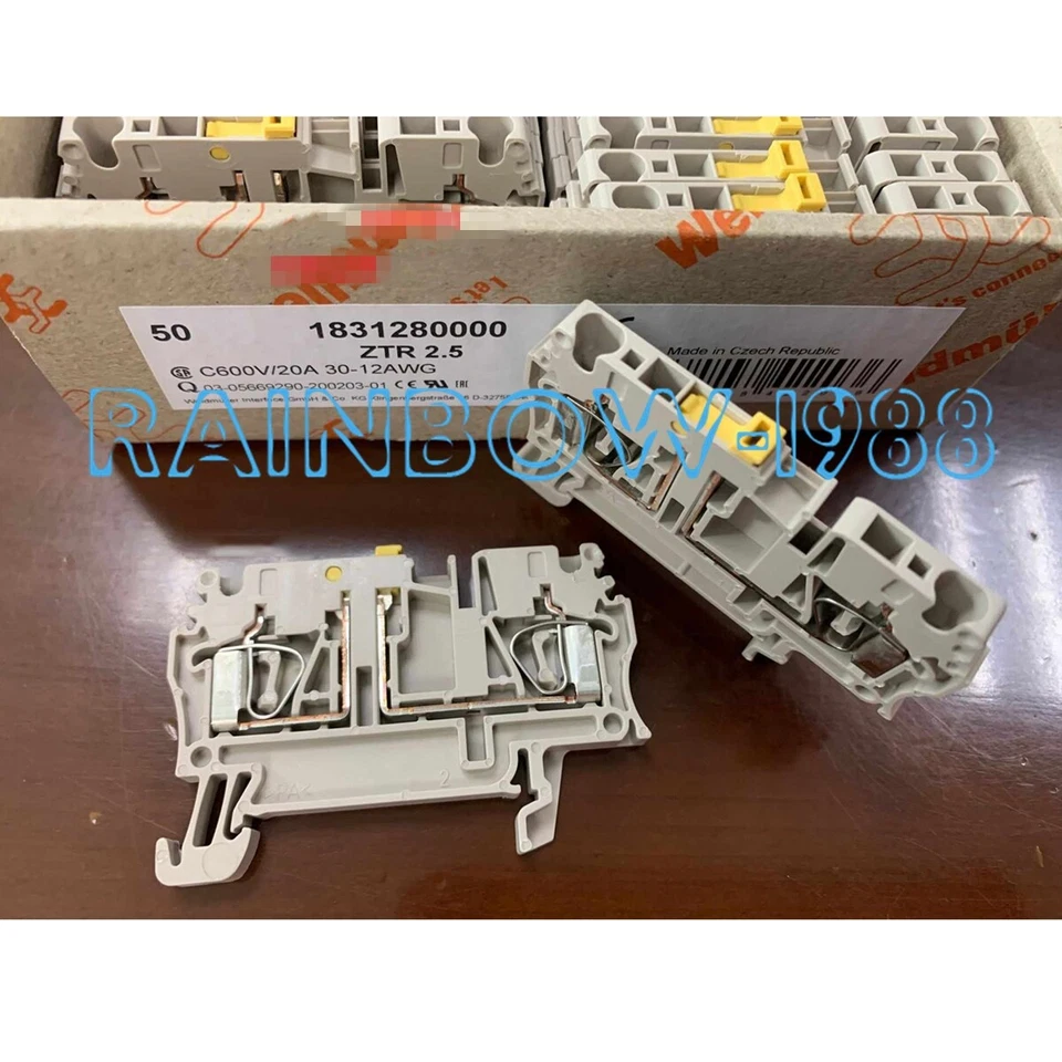 50PC/BOX FOR Weidmuller switch type terminal 1831280000 ZTR 2.5 wiring terminal - Image 1 of 1