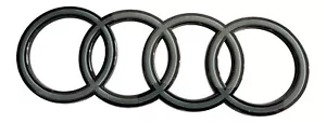 Anillos 2D negros para Audi Q3 8U Q4 F4 Q5 8R Q6 OE Quality Audi Black Edition - Imagen 1 de 1