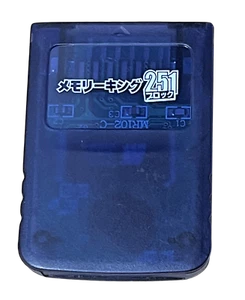 Midnight Blue Memory Card For Nintendo GameCube 251 Blocks Ex Japanese Stock - Picture 1 of 2