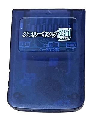 Midnight Blue Memory Card For Nintendo GameCube 251 Blocks Ex Japanese Stock - Image 1 of 2