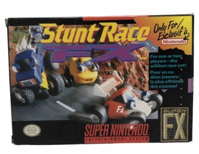 Stunt Race FX SNES Super Nintendo PAL Boxed with Manual CIB - VGC (Untested) - Image 1 of 4