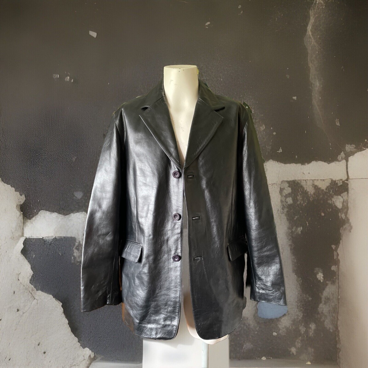<イタリア製> 90s vintage rum leather jacket イタリア製> 90s vintage rum leather jacket