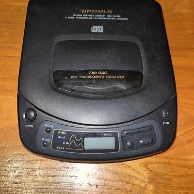 Optimus портативный проигрыватель компакт-дисков компакт-дисков 1 бит CD-3390 42-5034 радио Shack чтение - Изображение 1 из 4