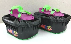 Moon Shoes grün lila Anti-Schwerkraft Trampolin Springerstiefel von Hart - Bild 1 von 3