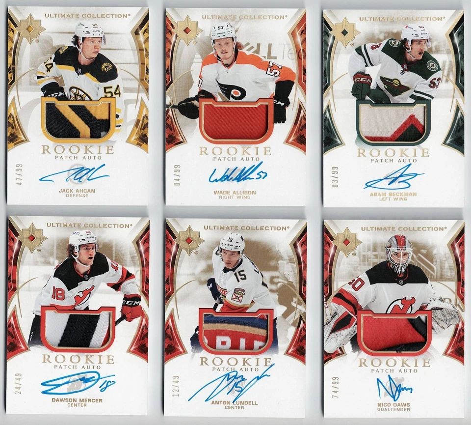 2021-22 Ultimate Collection Rookie Auto Patch Autograph #/99 #/49 Pick From List - Image 1 of 1