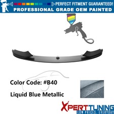 Fits 14-20 BMW F32 4 Series M Style Front Lip Painted #B40 Liquid Blue Metallic