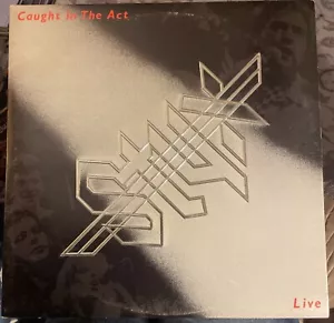 Vinyl Record 2 LP Album Styx Caught In The Act Live Embossed 1984 NM/VG+ See Pic - Picture 1 of 16