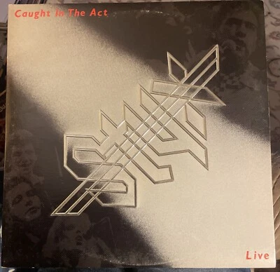 Виниловая пластинка 2 пластинки альбом Styx Caught In The Act концертное тиснение 1984 почти как новая/очень хорошее состояние+ см. рис. - Изображение 1 из 4