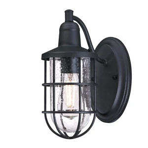 Vintage Lamps Outdoor Lighting Wall Light Black Crestview Retro Lamp E27 - Picture 1 of 2