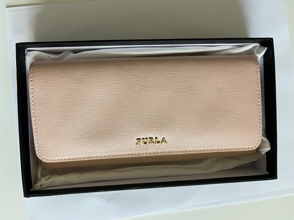 Furla large Genuine Leather Babylon Continental Wallet Purse Color: Magnolia 030 - Image 1 of 4