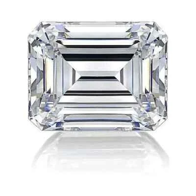 Сертифицированный натуральный белый бриллиант огранки изумруд 0,50 карата класса VVS1 D D45 - Изображение 1 из 4