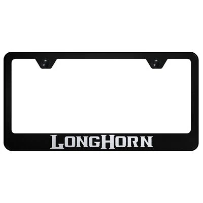 Dodge Longhorn Laser Etched Logo Stainless Steel License Plate Frame - Image 1 of 2