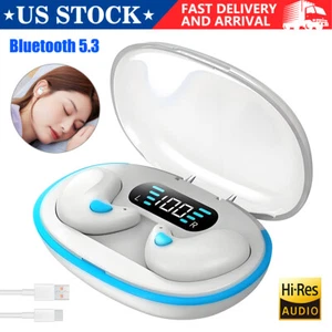 Invisible Sleep Wireless Earbuds Bluetooth 5.3 Headset TWS Anti-sweat headphones - Picture 1 of 18