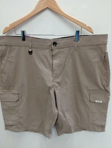 Voyager Men's Cargo Pockets Stretch 11" Inseam Wicking Shorts Silver Mink,Size40 - Picture 1 of 5