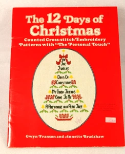 The 12 Days of Christmas 1983 Counted Cross Stitch Booklet Gwyn Franson, VG+ - Picture 1 of 1