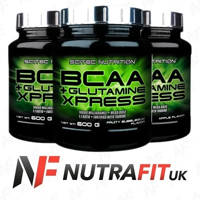 SCITEC NUTRITION BCAA + GLUTAMINE XPRESS essential amino acids taurine powder