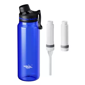 1060mL BPA-Free Water Filter Bottle 4-Stage Filtration,2 ACF Filters,Outdoor Use - Picture 1 of 8