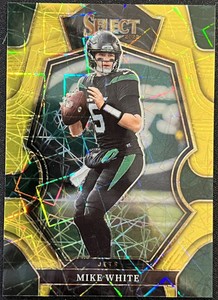 2022 Select Mike White Premier Level Gold VELOCITY  Prizm #10/10 Jets