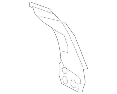 Panel trasero exterior lateral derecho genuino GM 2010-2016 Cadillac SRX 20925553 Foto 1 de 2