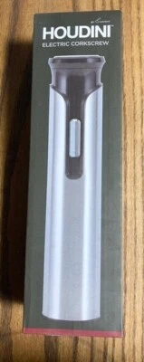 Saca-rolhas elétrico Houdini em aço inoxidável e preto  - Imagem 1 de 2