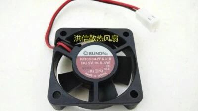 SUNON KD0504PFS3-8 4010 DC5V 0.4W 4CM 2-Pin Silent Cooling Fan - Image 1 of 3