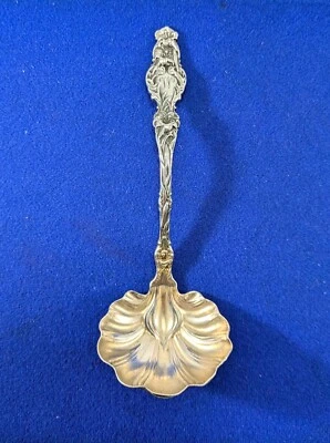 Antiguo Whiting MFG. Co. Lily 1902, cucharón de salsa/crema de 5 7/8" Foto 1 de 4