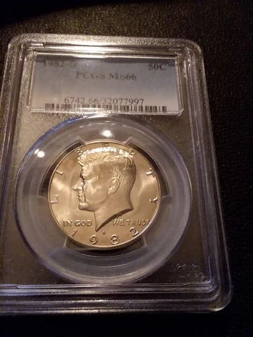 1982-D NGC MS66 KENNEDY HALF DOLLAR **RARE GEM / SUPERB BRILLIANT UNCIRCULATED** Cover