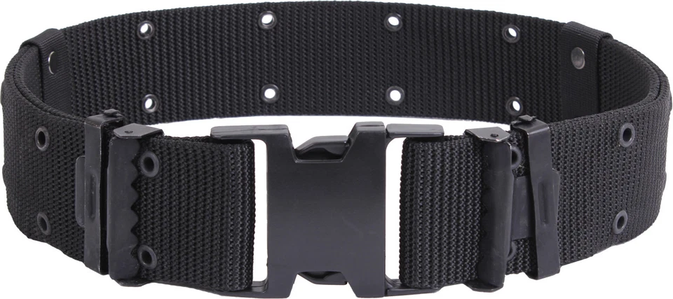 Military Rothco Marine Corps Large Black Quick Release Pistol Belt 9068
