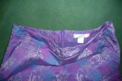 Falda corta de golf LADY HAGEN ~ $55 para mujer talla 6 púrpura rosa blanco flores Foto 1 de 4