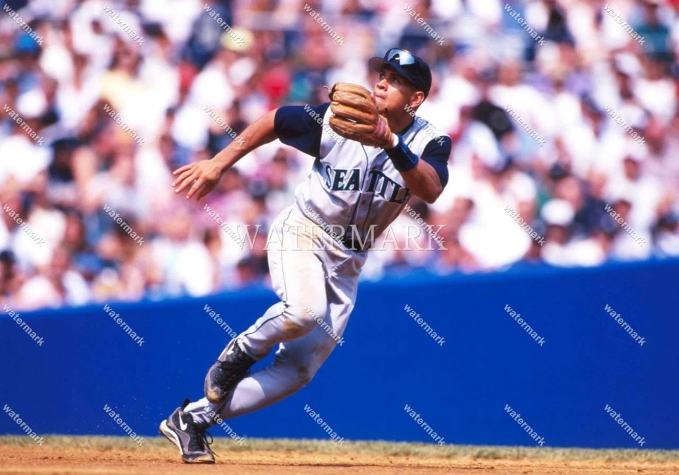 G405 Alex Rodriguez Seattle Mariners In Motion Baseball 8x10 11x14 16x20 Photo - Image 1 of 1