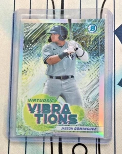 JASSON DOMINGUEZ ⚾ 2022 Bowman CROMO Vibraciones Virtuosas VV-4 Yankees CANTIDAD 🔥🔥 - Imagen 1 de 3