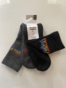 Levis Men's Crew Socks Superior Comfort Regular Cut Size 8-12 - Picture 1 of 4