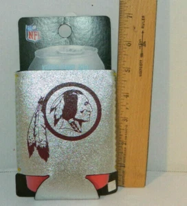 Washington Redskins Football BIER Koozie CAN COOLIE Heckklappe Silber NFL Halter - Bild 1 von 5