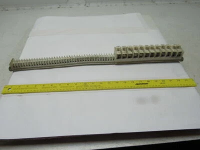 Allen Bradley 1492 Style F & CE 35 Terminal Blocks & 11 Fuse On 24" Din Rail - Image 1 of 4