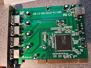 USB 2.0 4+1 Port PCI Controller Card - Photo 1/3