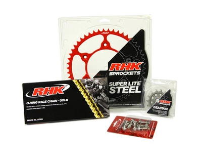 Kit de piñón rojo cadena junta tórica delantera trasera Honda XR650R 2003 2004 2005 2006 RHK  Foto 1 de 3