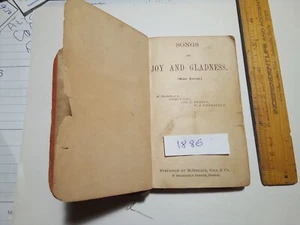 Songs of Joy and Gladness 1886 McDonald Gill Sweney Kirkpatrick religiöses Gesangbuch - Bild 1 von 8