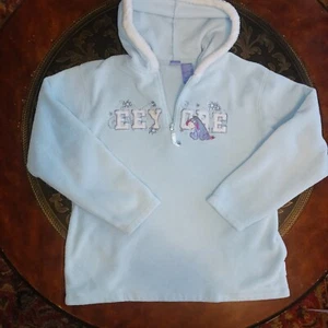 Winnie The Pooh Eeyore Fleece Pullover mit Reißverschluss bestickt Medium Hoodie - Bild 1 von 12