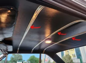 1964 1965 Mercury Comet Ford Falcon deluxe headliner bows supports - Picture 1 of 4