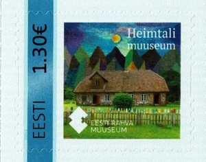 Briefmarke ESTLAND 2023 Meine Briefmarke - Estnisches Nationalmuseum - Heimtali Museum 1,30€ - Bild 1 von 1