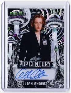 Gillian Anderson 2025 Leaf Pop Century Autograph Card # 1/1 X-Files Sci-Fi Auto - Picture 1 of 2
