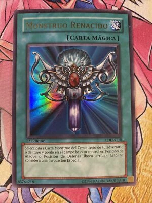 Monster reborn LDD-S118 Ultra Rare 1st Edition Spanish LP (SO) - Image 1 of 4