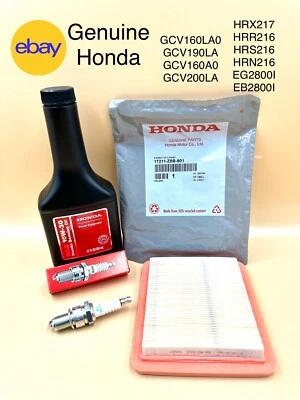 GENUINE HONDA HRX217 GCV200 TUNE UP KIT LAWNMOWER AIR 17211-Z8B-901 Filter Oil - Image 1 of 4