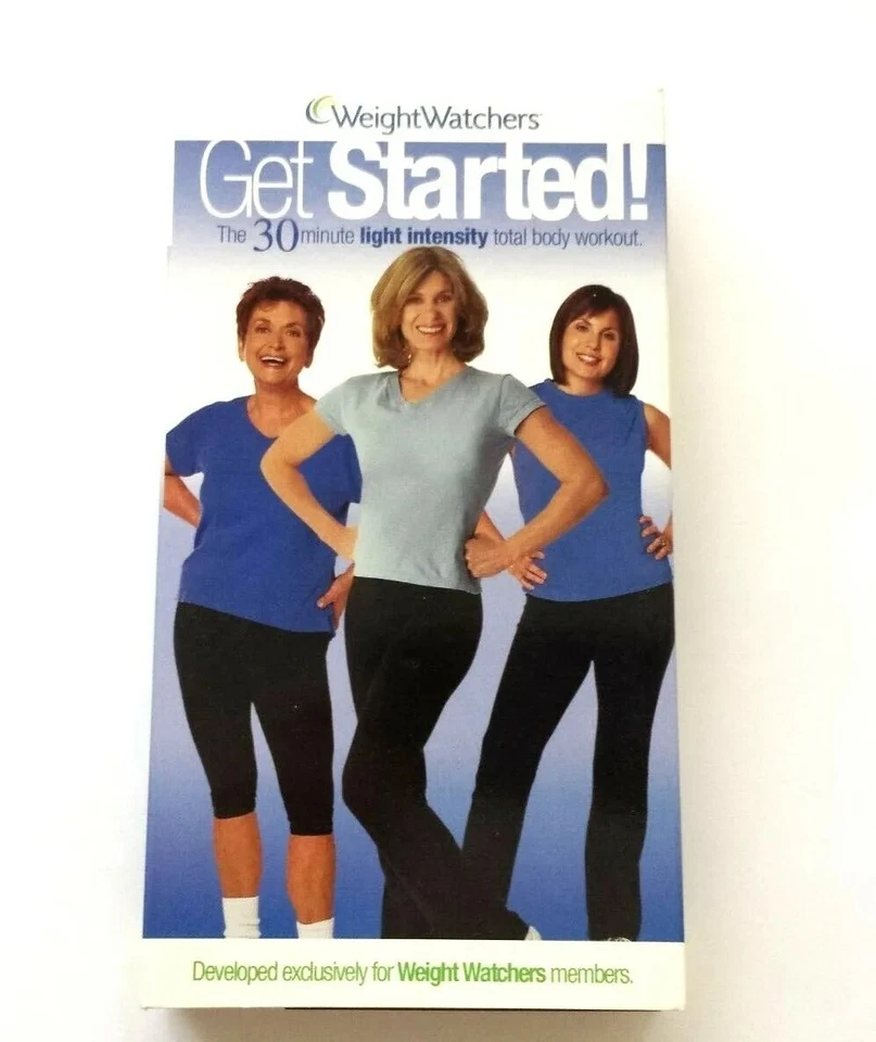 Weight Watchers Get Started VHS 2003 Exercise Fitness Tape Light Intensity NEW Foto 1 de 1